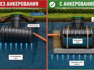 Всплытие септика: почему это происходит и как этого избежать
